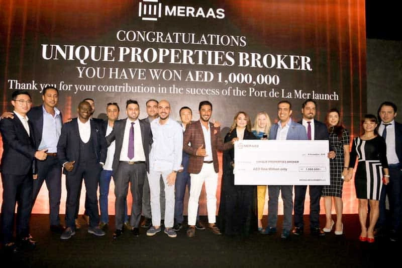 Unique Properties awarded PDLM's Top Broker by Meraas Holding