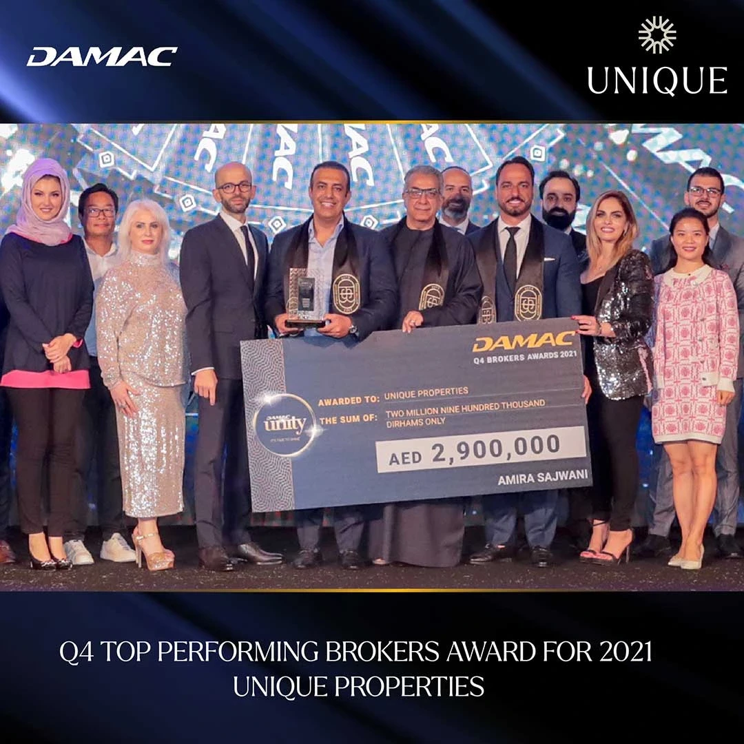 DAMAC Q4 Unity Top Performing Award 2021